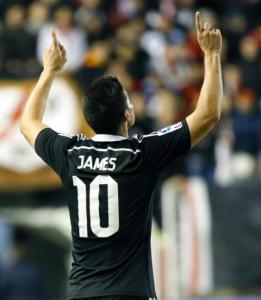 Video: Así fue el gol de James Rodríguez contra el Rayo Vallecano