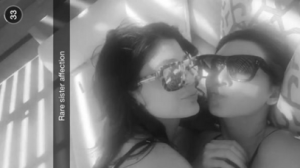 El piquito lésbico de las hermanitas de Kim Kardashian: Kendall y Kylie (FOTOS)
