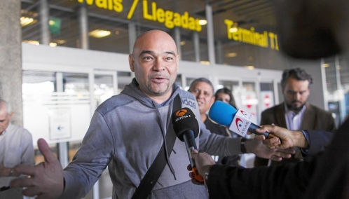 El diputado opositor Julio Montoya, poco después de llegar a Madrid 
