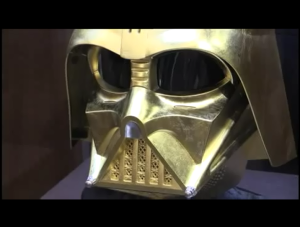 Fabricaron el casco de Darth Vader de oro puro (Video)