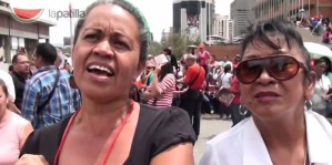 Entrevistadas en la marcha se aprendieron el “disco rayado” de Maduro
