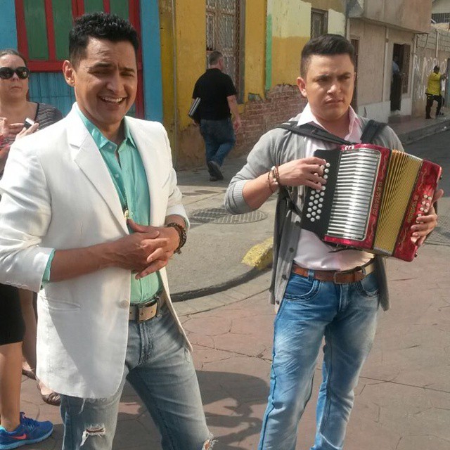 Jorge Celedón grabó video musical en Maracaibo