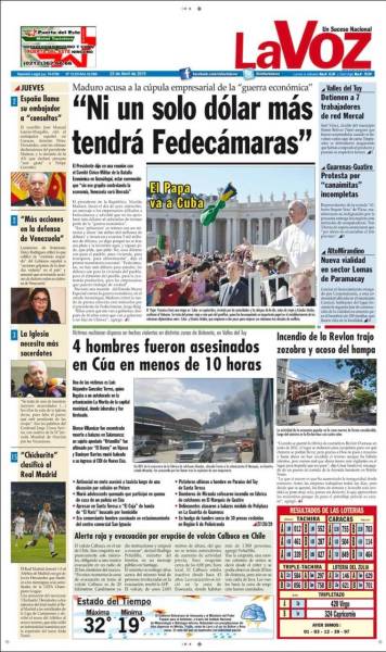 PORTADA LA VOZ