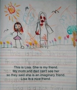 El diario de esta pequeña muestra imágenes de su terrorífica amiga imaginaria (Fotos)
