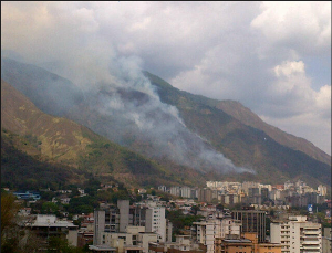 Bomberos trabajan para sofocar incendio en El Avila este #9M (Fotos)
