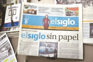 Por falta de papel, diario El Siglo reduce tiraje
