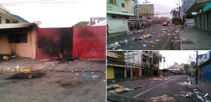 ¡Arde Higuerote! Vecinos enardecidos quemaron portón de Corpoelec tras apagones (Fotos)