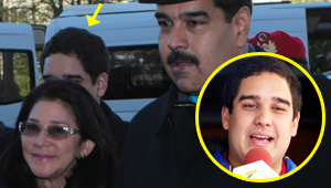 Nicolasito Maduro también se metió en el viaje oficial a Rusia (fotodetalle)