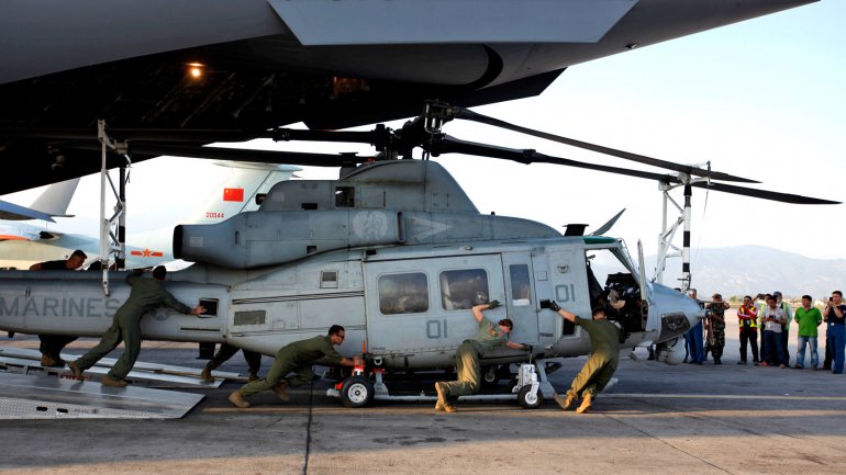Desapareció un helicóptero de la Marina de EEUU que colaboraba con los rescates en Nepal