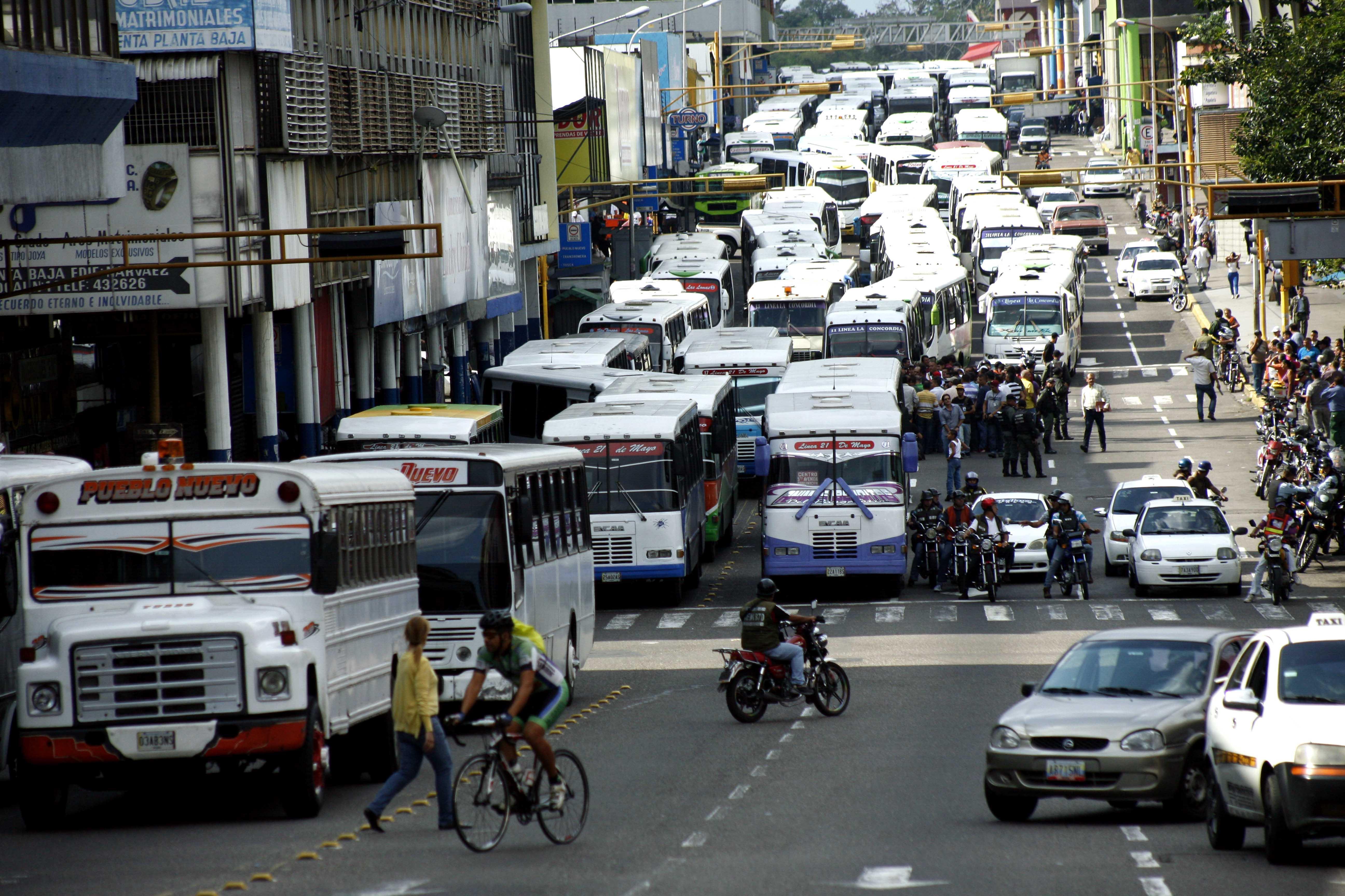 Paro de transporte este lunes en el Táchira