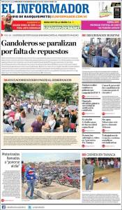 Portadas del miércoles 27 de mayo de 2015