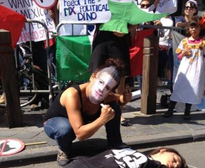 Protestan contra Peña Nieto y Bachelet en cumbre UE-Celac