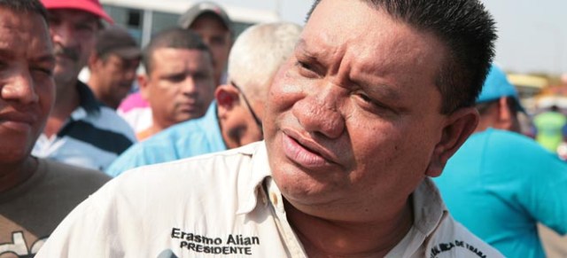 Foto: Erasmo Alián, presidente de la Central Única de Transporte del Zulia / laverdad.com