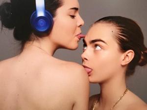 Kendall Jenner y Cara Delevingne se dieron lengua