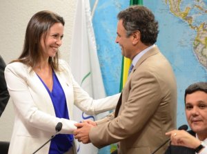 María Corina Machado recibe en Venezuela a misión oficial del Senado de Brasil