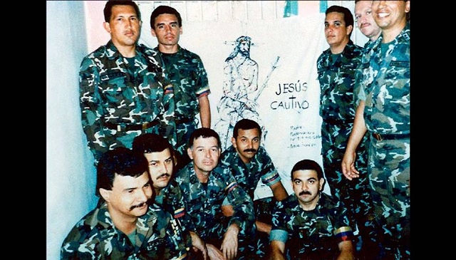 Unlusión grupo de militares golpistas de 1992, en una de sus salas de rec