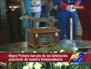 Los restos de Pedro Camejo llegaron al Panteón Nacional