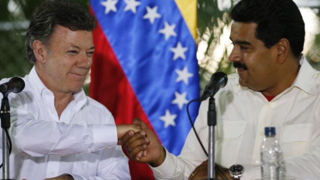Otos Tiempos. Reunión entre Juan Manuel Santos y Nicolás Maduro en Puerto Ayacucho el 22 de julio de 2013 / Reuters