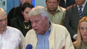 Felipe González acatará decisión del TSJ sobre defensa de Leopoldo López (Video)