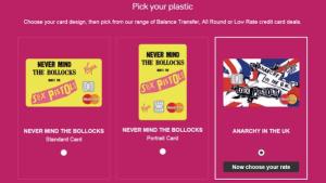 Sex Pistols promociona tarjetas de crédito de Virgin Money