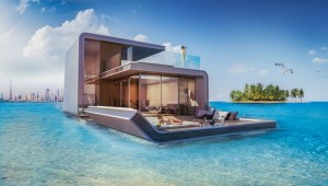 ¡Fascinante! Construyen un apartamento flotante de playa incluye habitación bajo el mar (Fotos)