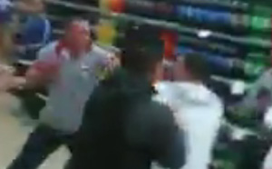 INCREÍBLE VIDEO: Carnicero del Central Madeirense se cae a puños con comprador