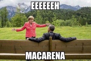 Los memes no perdonan: Obama y Merkel relajados