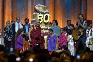 Dalái lama celebró sus 80 años (Fotos)