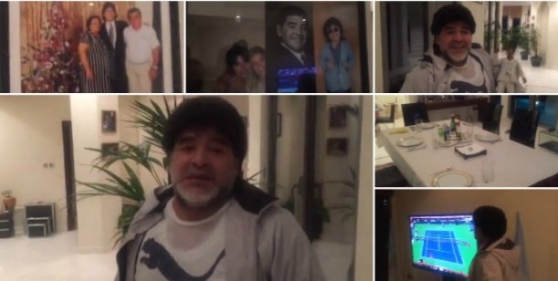 Mira el apartamentote de lujo que se gasta Maradona en Dubai (Foto de Chávez incluida)