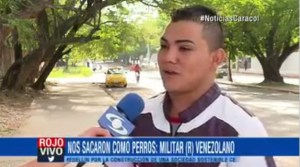 Militar venezolano tuvo que huir del país porque su esposa es colombiana (Video)