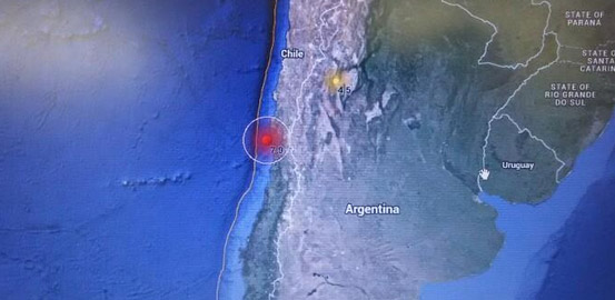 Ordenan evacuación del borde costero de Chile por alerta de tsunami