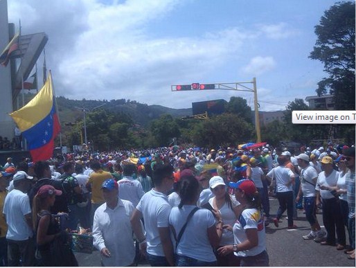 Un río de gente se desbordó en Táchira por marcha opositora (fotos)