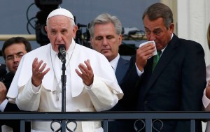 El llanto del republicano John Boehner ante el Papa Francisco