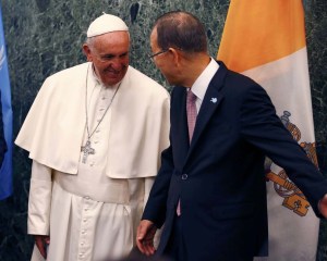 Ban Ki-moon califica al Papa como una resonante voz de la conciencia