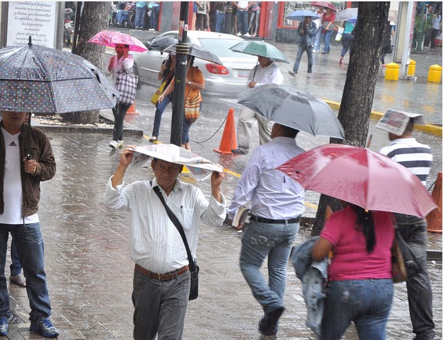 Inameh prevé este lunes lluvias dispersas sobre gran parte del país