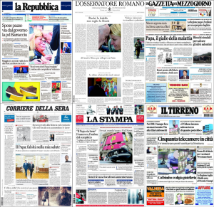 Las teorías conspirativas sobre tumor cerebral del Papa Francisco invadieron la prensa italiana