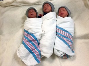 Nacen trillizos idénticos en Baltimore (Foto)