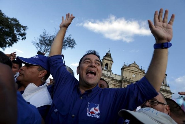  Jimmy Morales es el favorito en las encuestas (REUTERS/Jorge Dan Lopez)