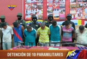 Ministro González López anuncia la captura de 10 paramilitares (Video)