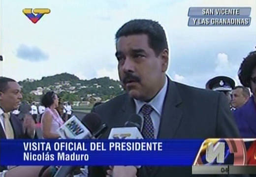 Maduro viajó a San Vicente y Las Granadinas