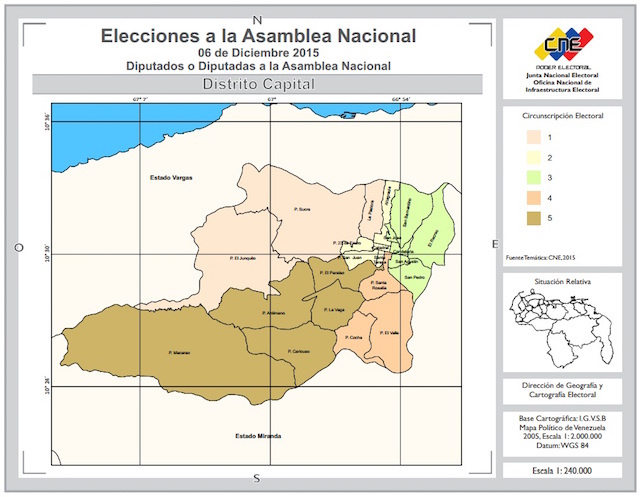 Distrito Capital Circunscripciones