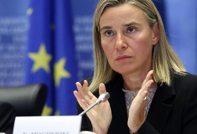 Canciller de la Unión Europea Federica Mogherini