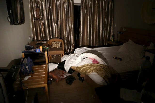 A room is seen in the Radisson hotel in Bamako, Mali, November 20, 2015. Around 27 people were reported dead on Friday after Malian commandos stormed a hotel seized by Islamist gunmen to rescue 170 people, many of them foreigners, trapped in the building. The jihadist group Al Mourabitoun, allied to al Qaeda and based in the desert north of the former French colony, claimed responsibility for the attack. Mali has been battling Islamist rebels for years. A security source said the drama was over by early evening and two militants were dead. REUTERS/Joe Penney