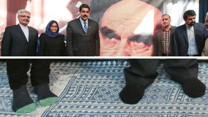 ¡Para la historia! Delcy y Maduro en medias, sin zapatos en Irán (fotos)