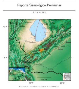 Sismo de magnitud 3,3 se registró este lunes en Mérida