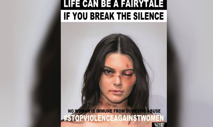Fotógrafo “golpea” a celebridades para denunciar la violencia de género (Fotos)