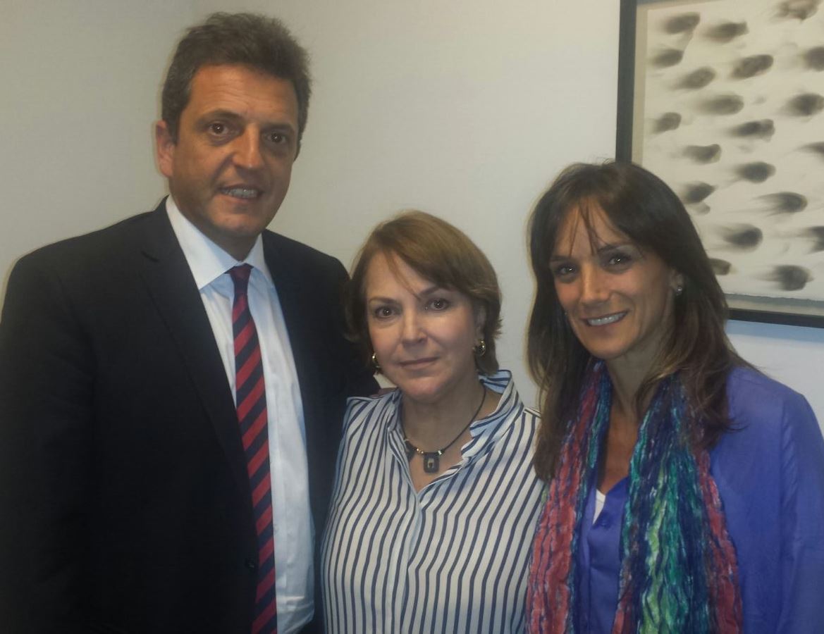 Mitzi de Ledezma se reunió con el ex candidato a la presidencia de Argentina, Sergio Massa