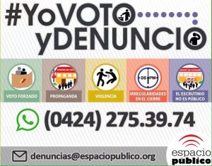 ¡No te lo calles! Denuncia cualquier irregularidad en #YoVotoyDenuncio