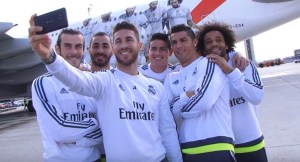 El impresionante avión de Emirates con las caras de jugadores del Real Madrid (VIDEO)