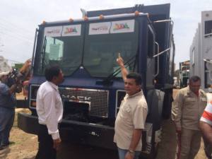 Gerardo Antúnez señala de irresponsable a Arias Cárdenas por retener compactadores de basura